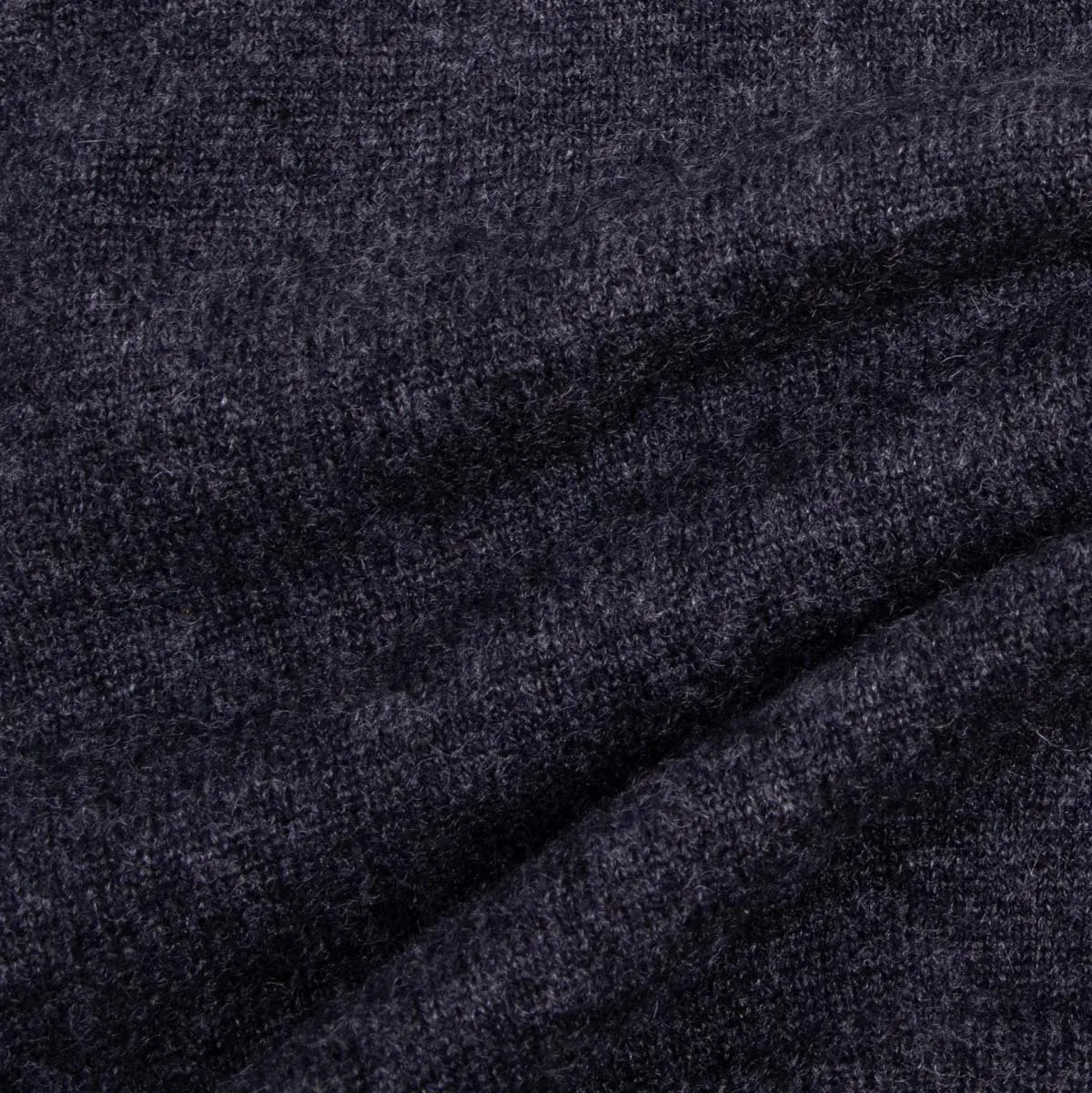 Charcoal Chatsworth 2ply V-Neck Cashmere Sweater Robert Old