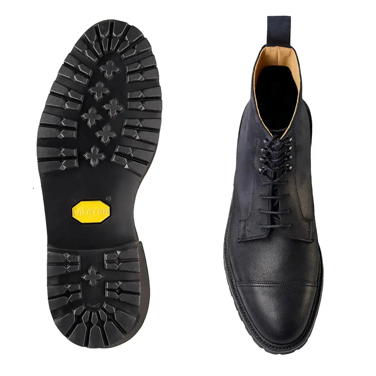 Black Coniston Rough-Out Suede Boots Boots Crockett & Jones   