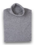 Derby Grey Elgin 2ply Roll Neck Cashmere Sweater  Robert Old Derby Grey UK 36" 