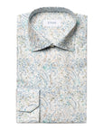 Green Paisley Cotton-TENCEL™ Contemporary Fit Shirt  Eton   