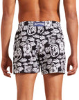 Black 'Tahiti Turtles' Moorise Swim Trunks  Vilebrequin   