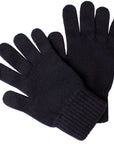 Dark Navy 100% Pure Cashmere Gloves GLOVES Robert Old Dark Navy ONE