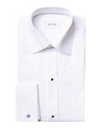 White Plissé Black Tie Classic Fit Shirt L/S SHIRTS Eton