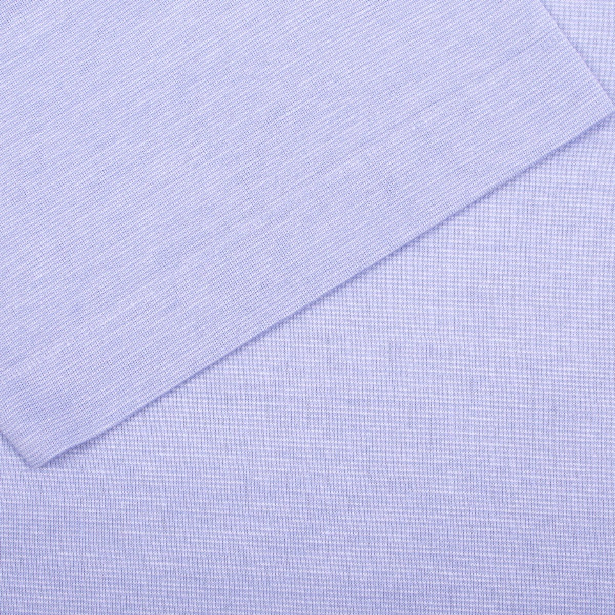 Light Blue 100% Cotton Fine-Stripe Polo  Robert Old   