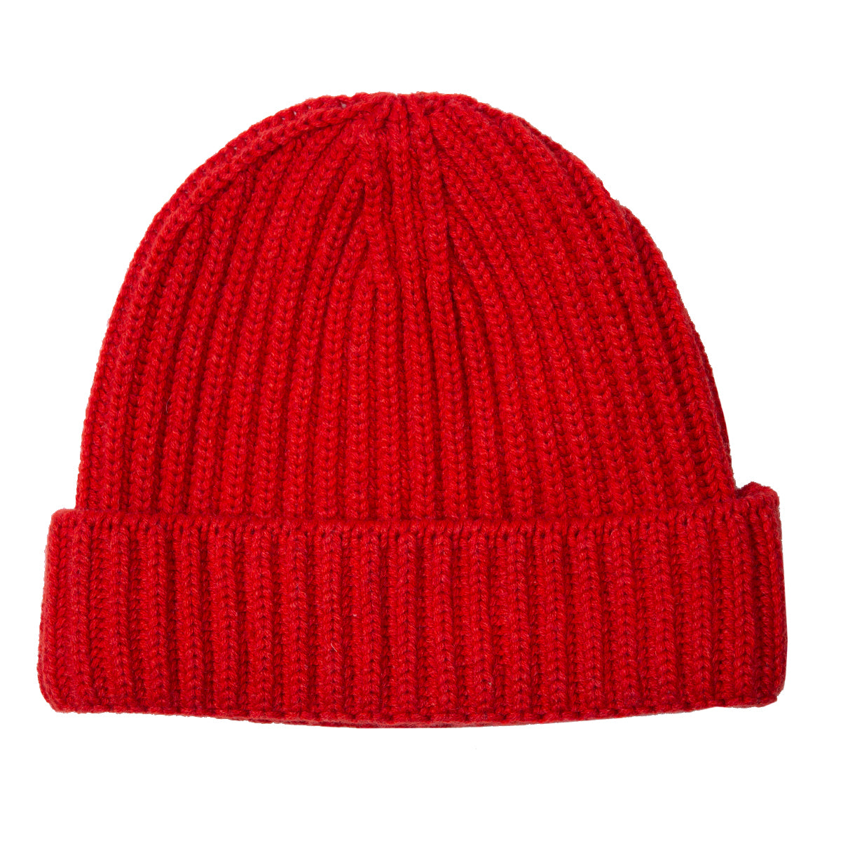 Fisherman Knit 8ply Cashmere Hat - Vreeland Red  Robert Old Vreeland ONE 