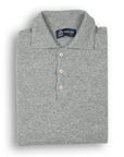 Flannel Oban 3 button 2ply Cashmere Polo Sweater CASHMERE Robert Old