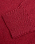 Russet Red Balvenie 3 Button 4ply Cashmere Polo Sweater Robert Old