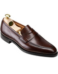 Sydney Leather Loafers - Single Leather Sole SHOES Crockett & Jones Dark Brown UK 6