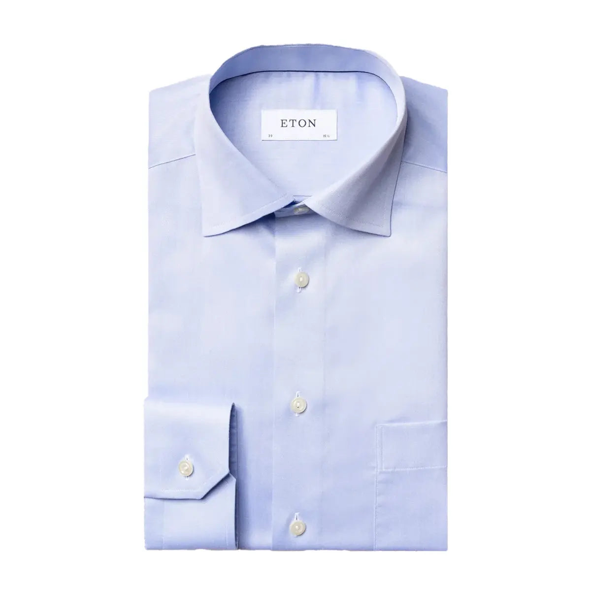 Light Blue Signature Twill Classic Fit Shirt L/S SHIRTS Eton   