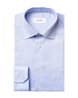 Light Blue Signature Twill Classic Fit Shirt L/S SHIRTS Eton   