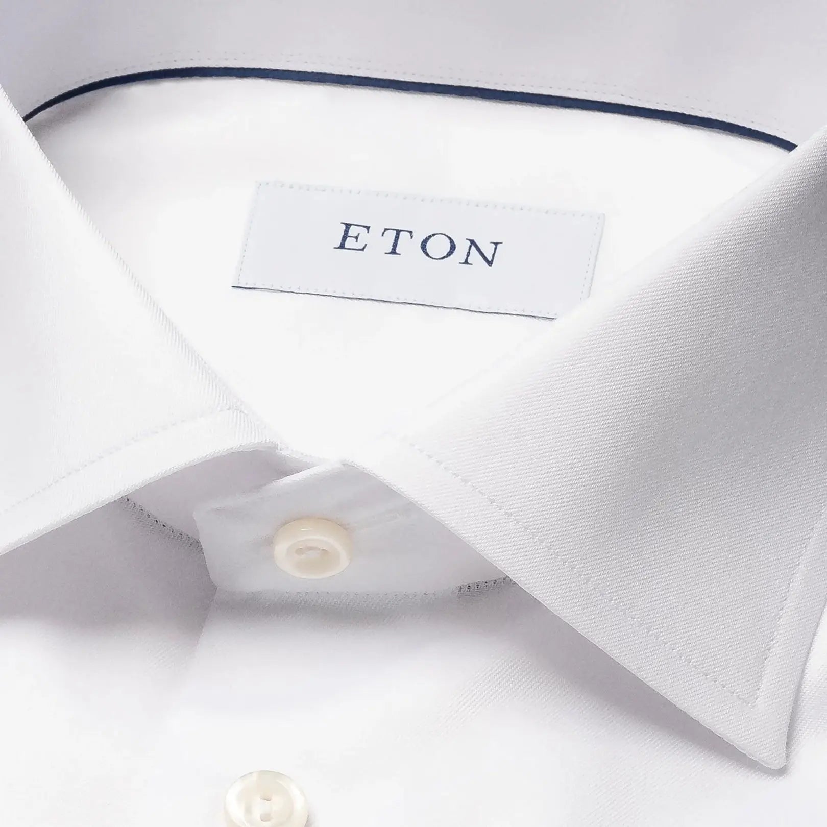 White Signature Twill Contemporary Fit Shirt L/S SHIRTS Eton   