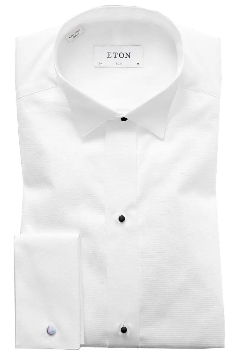 White Wing Collar Evening Slim Fit Shirt  Eton   