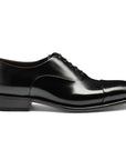 Black Lace Up Oxford Shoe SHOES Santoni