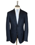 Navy Check Wool & Cashmere Jacket JACKETS Robert Old