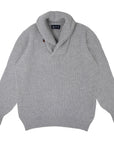 Brume Torridon 8Ply Cashmere Shawl Collar Pullover  Robert Old   