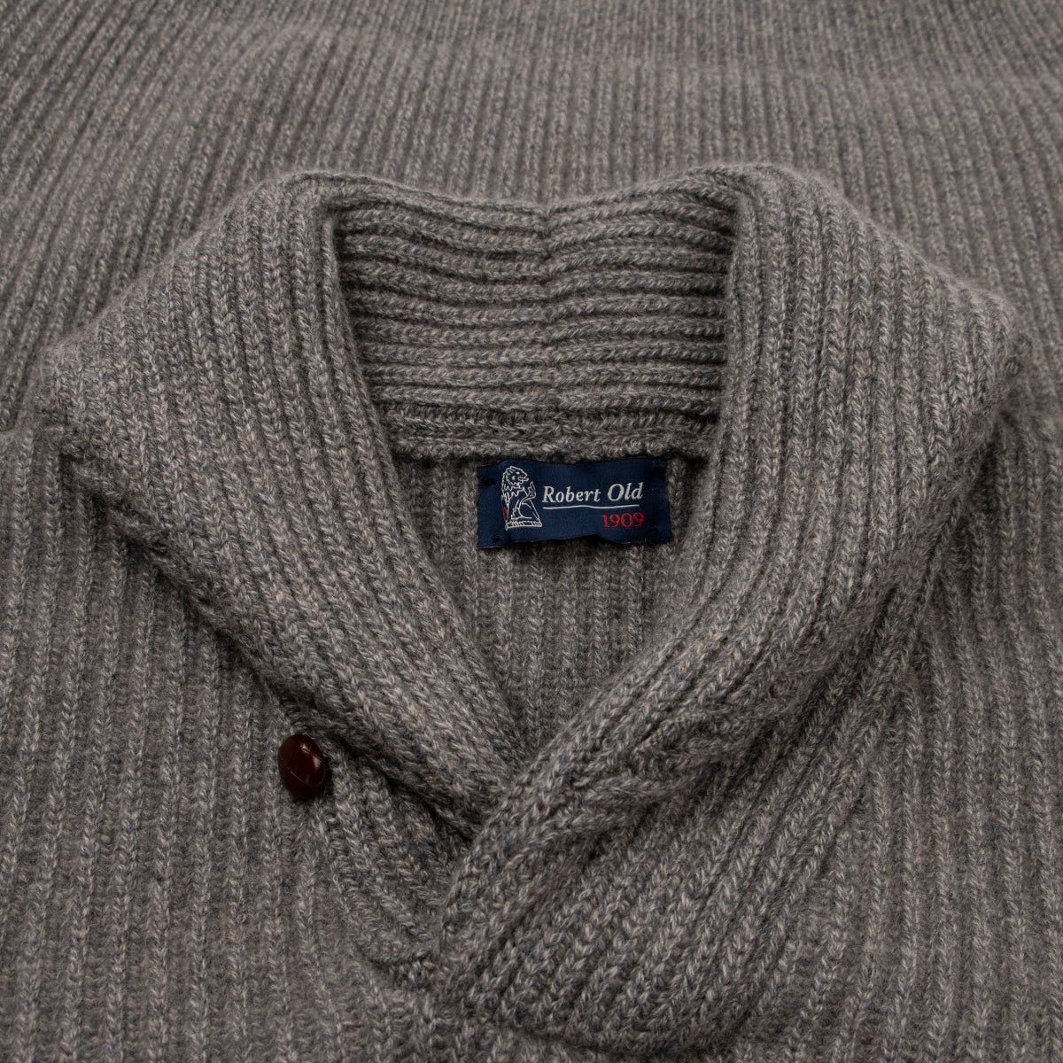 Stoneage Derby Torridon 8Ply Cashmere Shawl Collar Pullover  Robert Old   