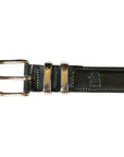 Green 'Tamar' Bridle Hide Leather Belt  Robert Old   