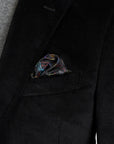 Black Loro Piana Cotton Velvet Jacket  Robert Old   