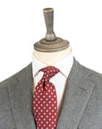 Grey Merino Wool Flannel Suit  Robert Old   