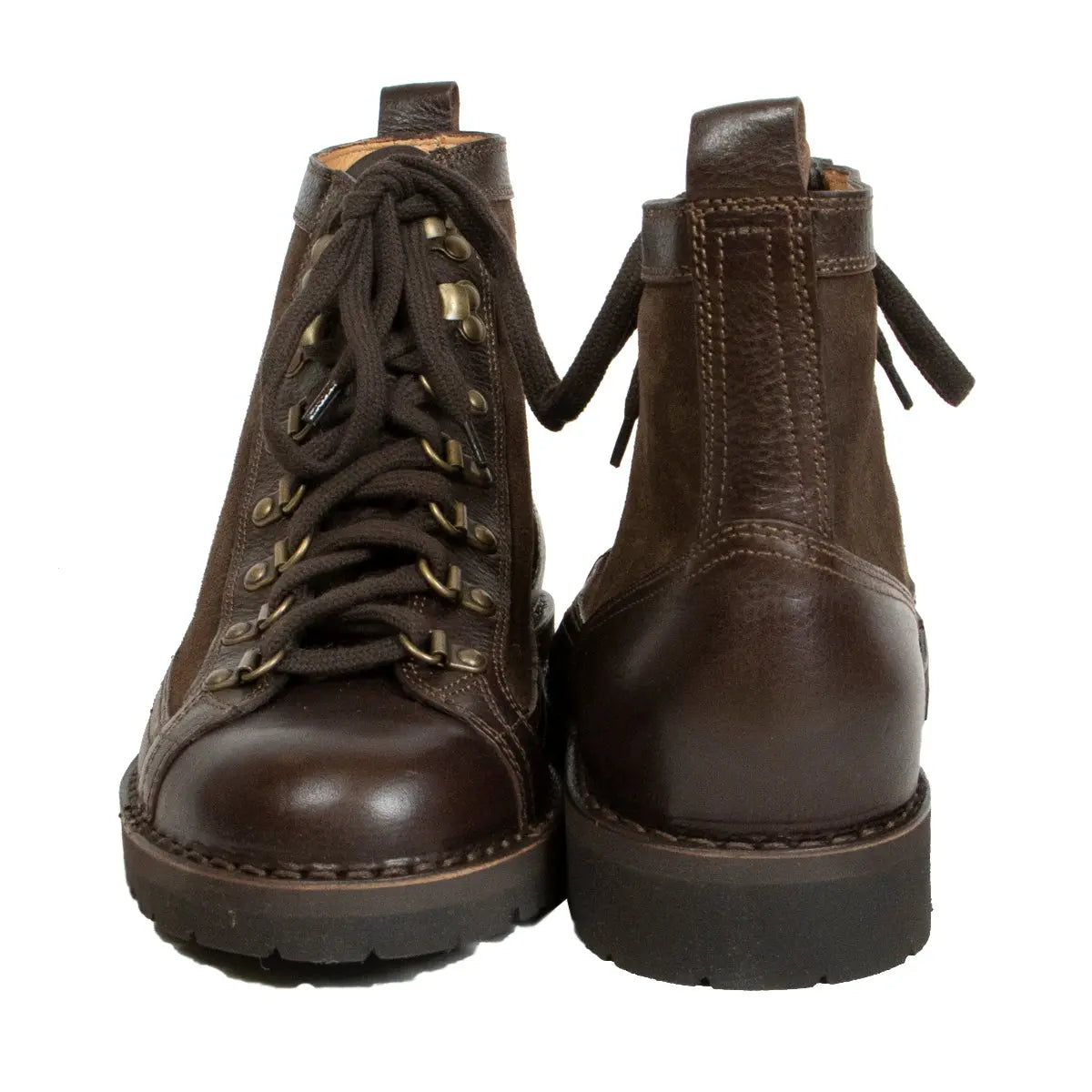 Brown Leather & Suede R302 Boots  Fracap   