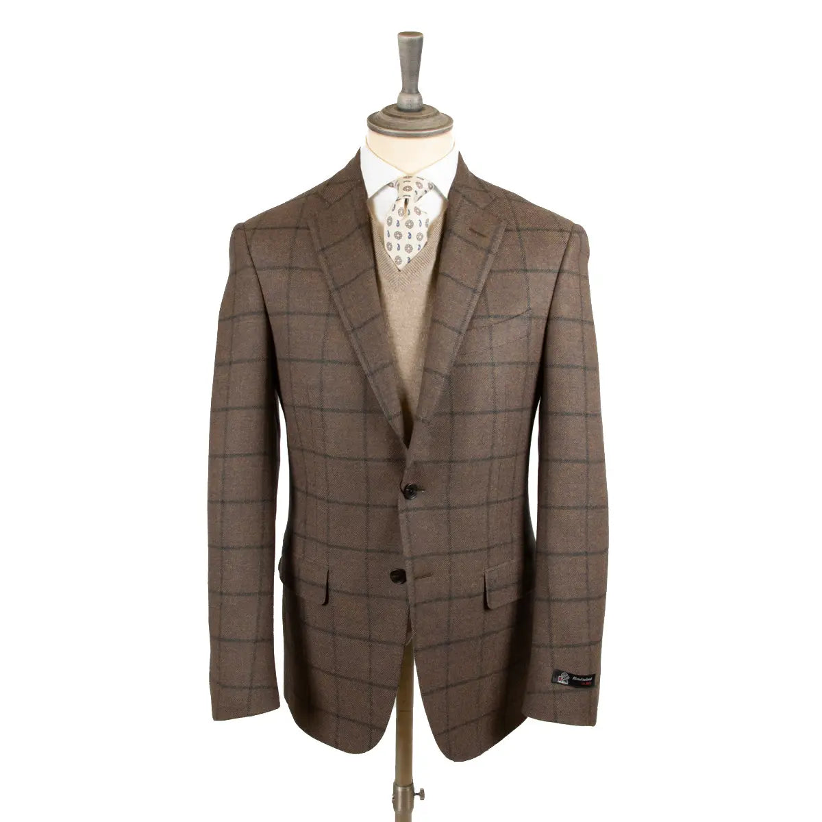 Brown Check Loro Piana 100% Wool Jacket JACKETS Robert Old