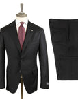 Handcrafted Super 150s Black Suit  Belvest   