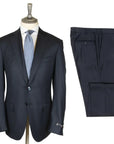 Navy and White Pinstripe Virgin Wool Suit SUITS Robert Old