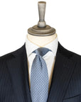 Navy and White Pinstripe Virgin Wool Suit SUITS Robert Old