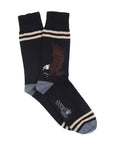 Navy Eagle Wool Socks  Robert Old   