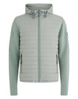 Steel Green Pima Cotton Full Zip Cardigan  Belstaff   