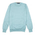 Aqua Cashmere & Cotton Crewneck KNITWEAR Robert Old