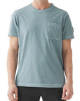 Steel Green Garment Dyed Cotton T-Shirt  Belstaff   