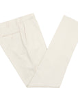 Beige Pure Cotton Loro Piana Slim Trousers  Robert Old   