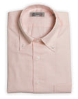 Pink Swiss Cotton & Linen Long Sleeve Shirt  Robert Old   