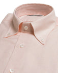 Pink Swiss Cotton & Linen Long Sleeve Shirt  Robert Old   