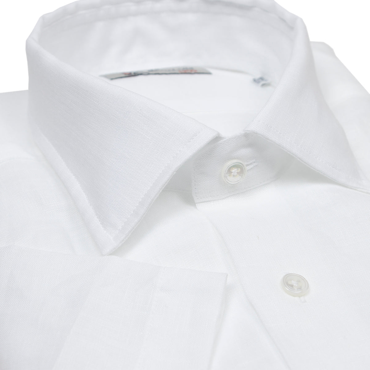 White Linen Short Sleeve Shirt  Belstaff   