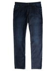 Dark Denim 'Milano' Regular FIt Cotton & Silk Jeans  Richard J Brown   