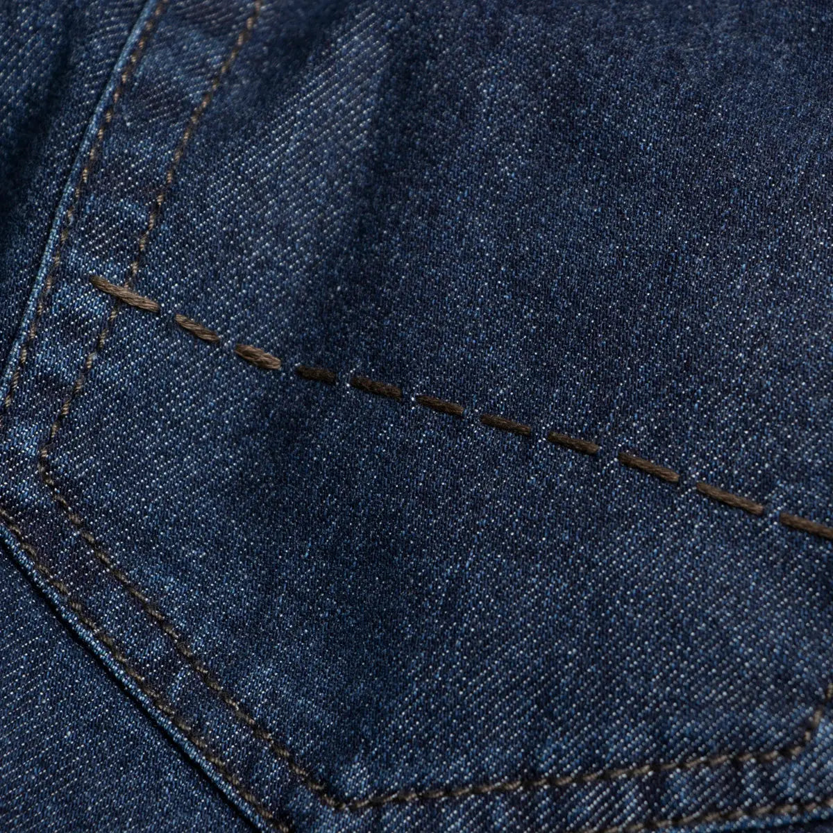Dark Denim 'Milano' Regular FIt Cotton & Silk Jeans  Richard J. Brown   