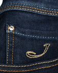 Dark Denim ‘Nick’ Stretch Slim Fit Jeans  Jacob Cohen   