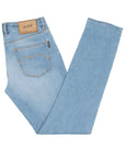 Light Natural Indigo Slim Fit 'Credi' Denim Jeans  Moorer   