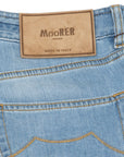 Light Natural Indigo Slim Fit 'Credi' Denim Jeans  Moorer   