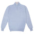 Blue Marl Cashmere & Linen Quarter Zip KNITWEAR FEDELI