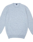 Sky Blue Cashmere & Linen Crewneck  FEDELI   