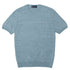 Turquoise Mélange Linen & Cotton Knit T-Shirt TEE SHIRTS Robert Old