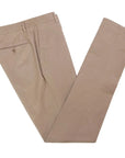 Beige Slim Fit Stretch Cotton Chino  Robert Old   