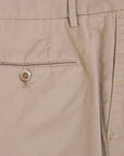 Beige Slim Fit Stretch Cotton Chino  Robert Old   