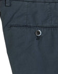 Dark Blue Slim Fit Stretch Cotton Chino  Robert Old   