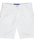 White Lou Five Pocket Shorts SHORTS Jacob Cohen