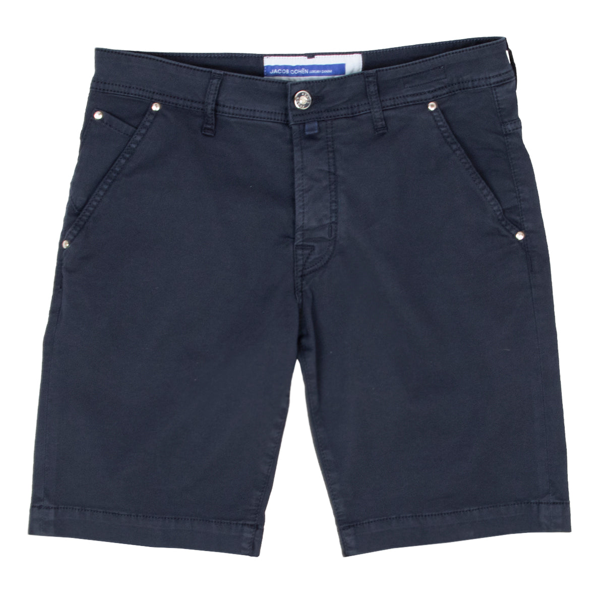 Navy Blue Lou Five Pocket Shorts  Jacob Cohën   