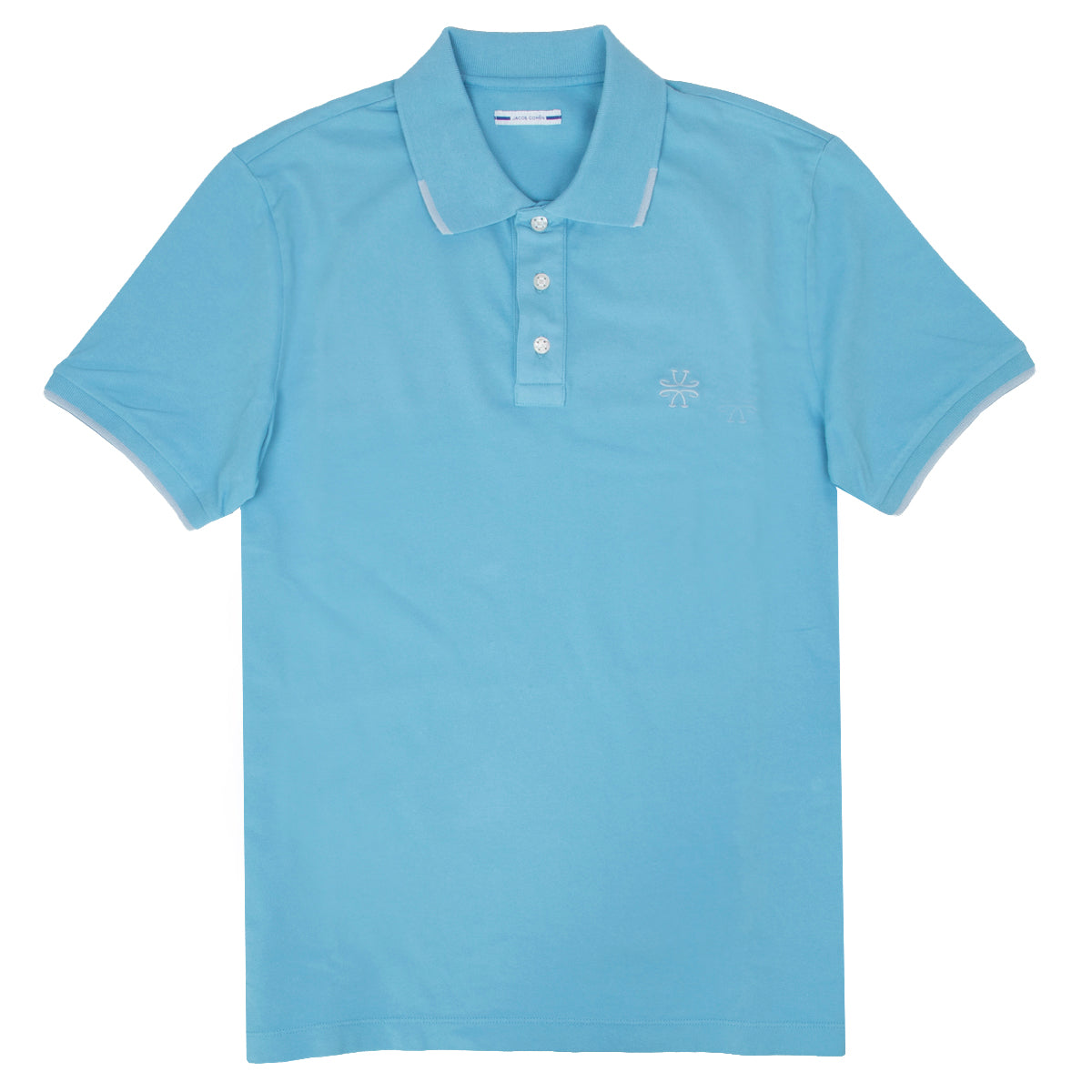 Sky Blue Cotton Polo Shirt  Jacob Cohen   